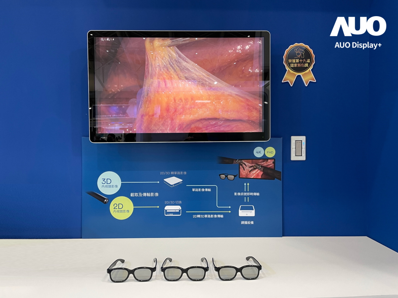 達擎寬視角3D醫療顯示器，協助醫護團隊成員於手術進行時，皆能看到一致性的3D影像，提高溝通效率，使手術更精準、快速完成達擎寬視角3D醫療顯示器，協助醫護團隊成員於手術進行時，皆能看到一致性的3D影像，提高溝通效率，使手術更精準、快速完成